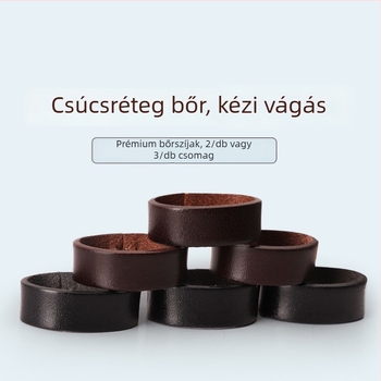 Valódi bőrből készült övgyűrű automata csattal, első réteg marhabőr, szélesség 2–4 cm