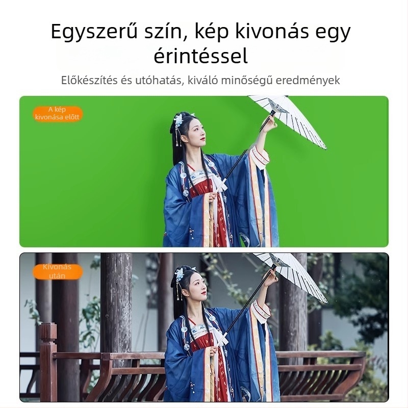 Teleszkópos, hordozható zöld képernyő hátter stúdiófotózáshoz