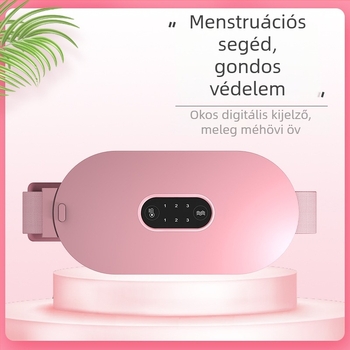 Akkumulátoros elektromos fűtésű hasi öv, modell 961S, infravörös terápia, vezeték nélküli távirányítás, 40-65°C tartomány