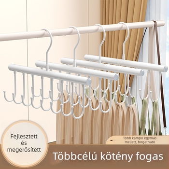 Fém ruhafogasokkal ellátott állvány — modern minimál stílus, teherbírás 3–5 kg