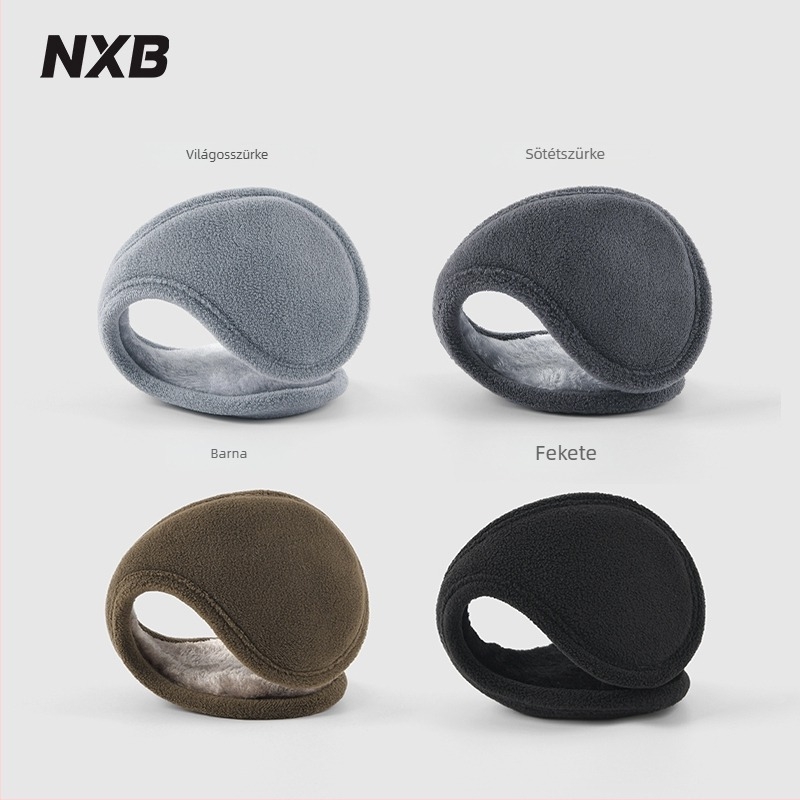 NXB Fülvédők Férfiaknak – Back-Wearing Stílus, Monokróm Mintázat, Tél–Ősz, Megőrzik a meleget