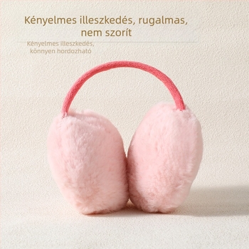 Női téli fülvédők fleece béléssel, szélálló és meleg, kültéri kerékpározáshoz