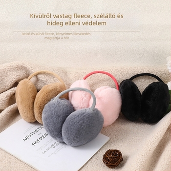 Női téli fülvédők fleece béléssel, szélálló és meleg, kültéri kerékpározáshoz