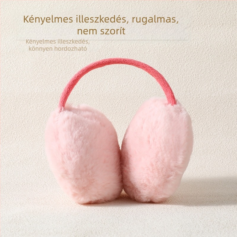 Női téli fülvédők fleece béléssel, szélálló és meleg, kültéri kerékpározáshoz