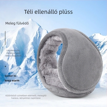Téli fülvédők – szélvédettek, meleg plüss, kültéri használatra, uniszex