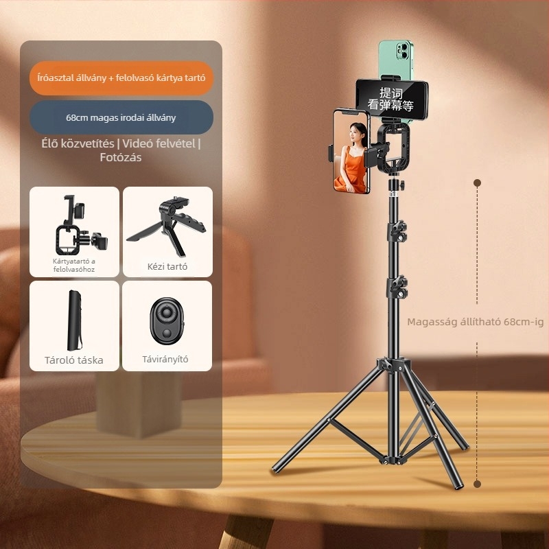 Légzsákos telefon-tartó teleprompterhez – fém, IP-védelem