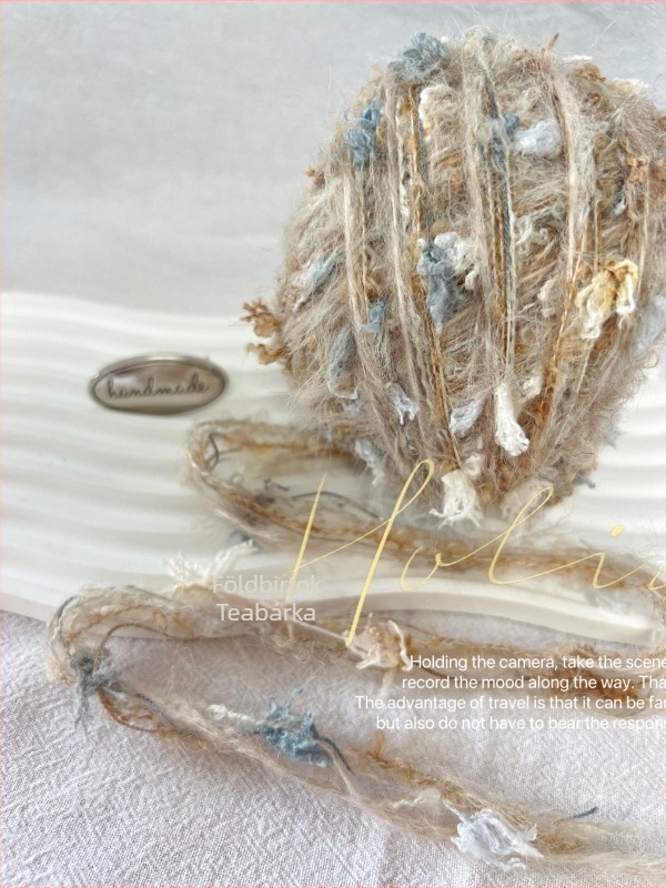 DIY projektekhez Mohair keverék fonal — Típus: Horgolt fonal; Fő anyagok: poliészter és kémiai rost; Termék neve: Tedolon varrószál; Eredet: Egyéb