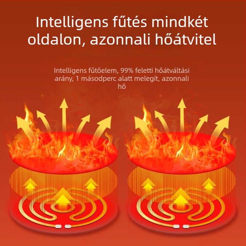 Elektromos fülmelegítő plüss fülvédő - uniszex, összecsukható, téli, monokróm mintázat