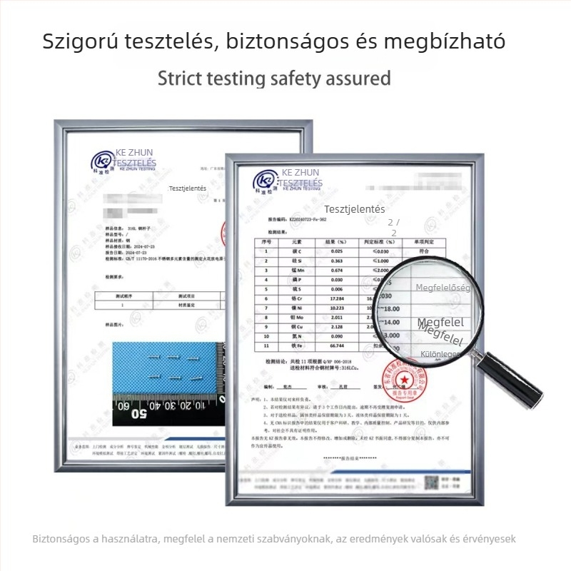 Titánacél fülbevaló, egyenes rúd dizájn, ötágú csillag kubikus cirkóniával, uniszex