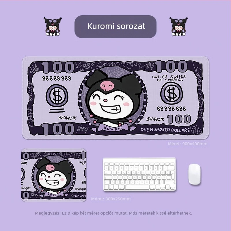 Egérpad csuklótámaszzal – csúszásmentes asztali pad természetes kaucsukkal, hőátviteles nyomtatás, OEM testreszabás logóval