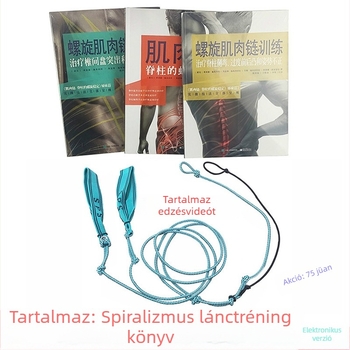 SPS Izomspirál Stabilizációs Edző Kötél – Scoliosis Rehabilitáció és Ágyéki Korrekció; Anyag: latex; Feszítés osztály: gumiszalag húzó; Gyerekeknek, Tinédzsereknek és Felnőtteknek; Egész test rehabilitáció