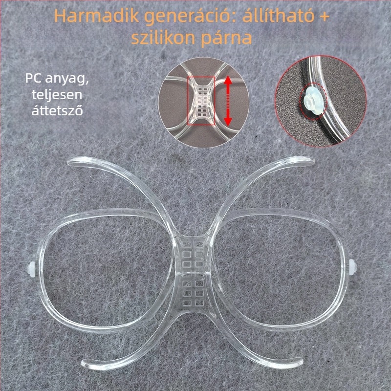 Síszemüveg TR90 belső kerettel a myopia adapterhez, állítható, szemvédelem felnőtteknek