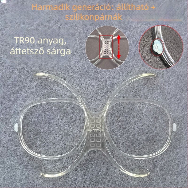 Síszemüveg TR90 belső kerettel a myopia adapterhez, állítható, szemvédelem felnőtteknek