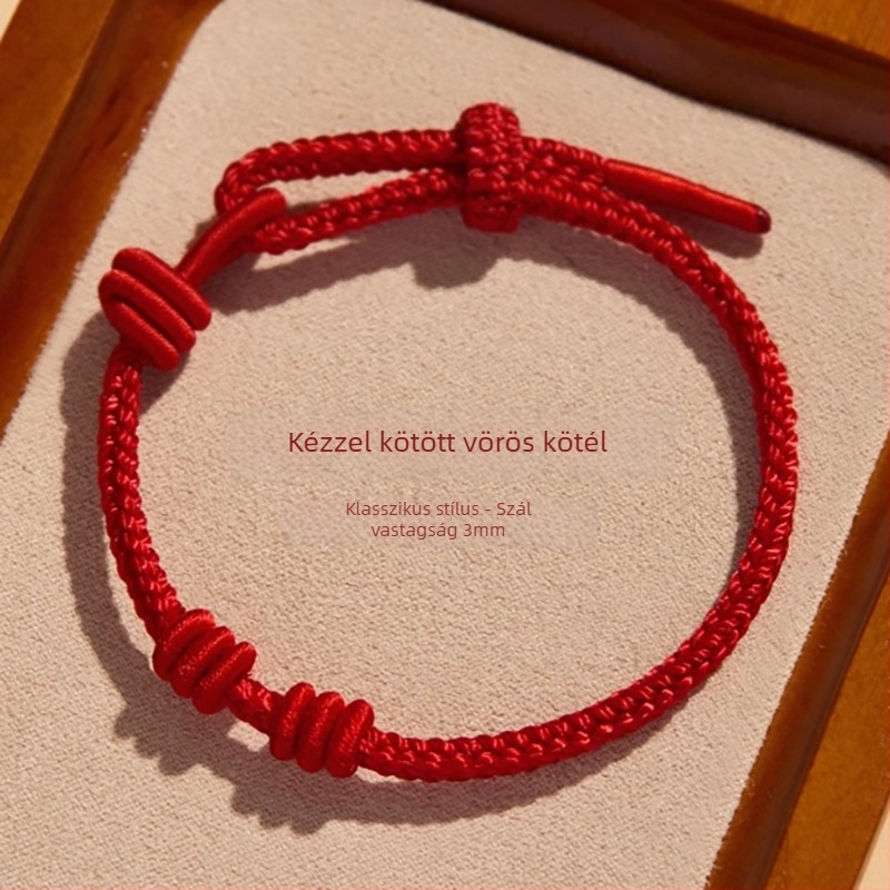 Bead-ready zsinór karkötő, kézzel kötött, nemzeti stílus, uniszex, nyár 2025