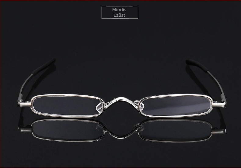 Presbyopia olvasó szemüveg, gyanta lencsékkel, anti-kékfény védelem, teljes fém keret, ovális formájú, elegáns minimalist stílus
