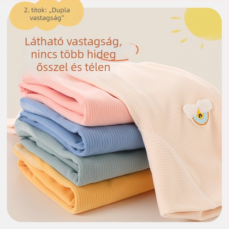 Baba overál őszi-téli – meleg újszülött, uniszex, hosszú ujjú, kapucni nélküli, csont nélküli dizájn
