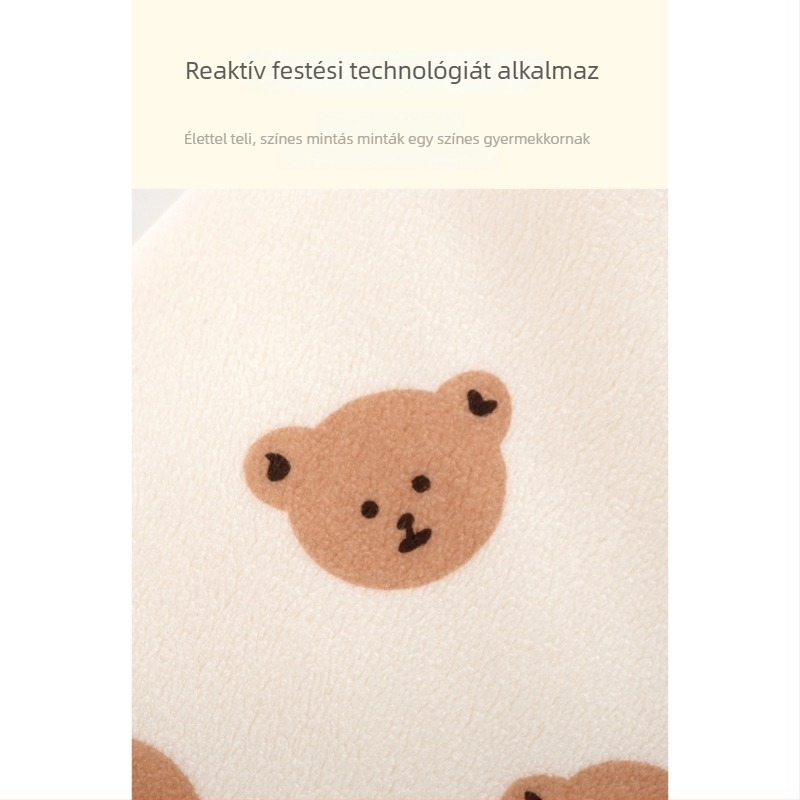 Uniszex vastag téli 100% pamut overál újszülötteknek (0–1 év), hosszú ujjú