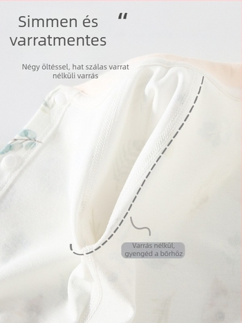 Újszülött pamut overál hosszú ujjú, egész évre, 0–12 hónap