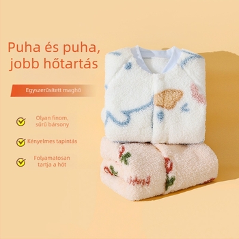 Babák téli overál, meleg, boneless dizájn, 100% poliészter, hosszú ujjú, koreai verzió