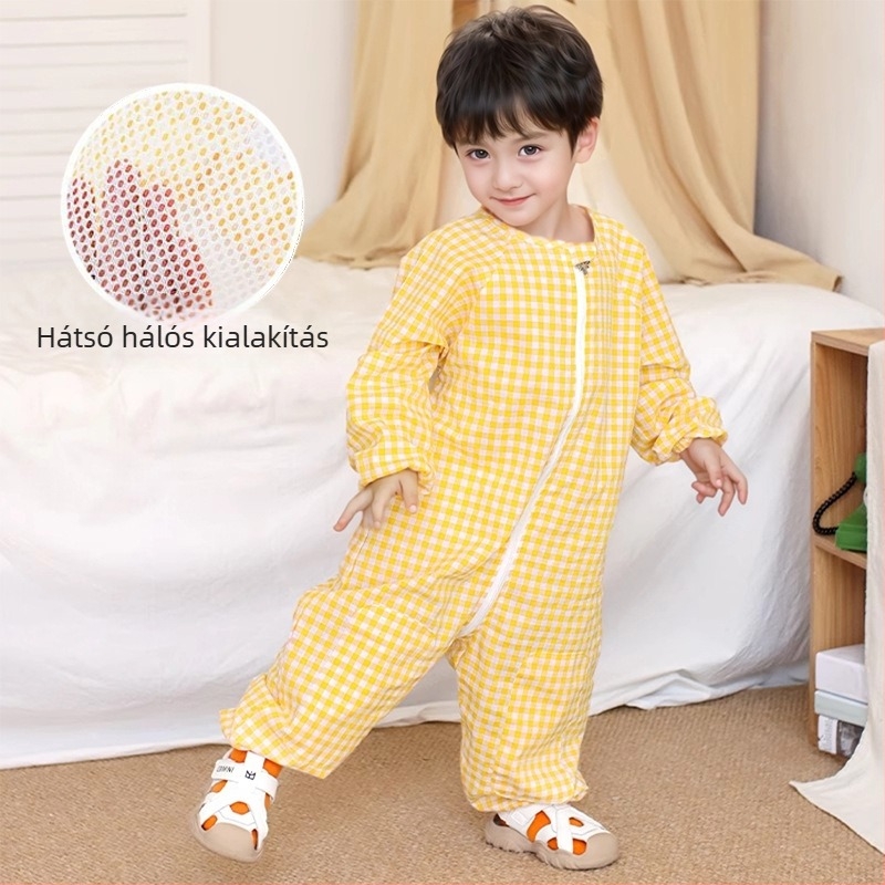 Baby nyári vékony egyrészes overál, uniszex, légáteresztő, kültéri használatra, 80–100 cm