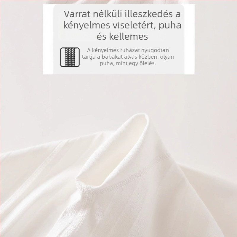 Baba pamut overál tavasz–őszre, 100% pamut, újszülöttek és kisgyermekek számára, hosszú ujjú