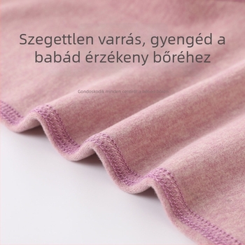 Csecsemő kombinezon De Velvet anyagból, hosszú ujjú, pulóver-stílus, 0–1 éveseknek; 86,8% poliészter; alkalmas téli, tavaszi és őszi időszakokra.
