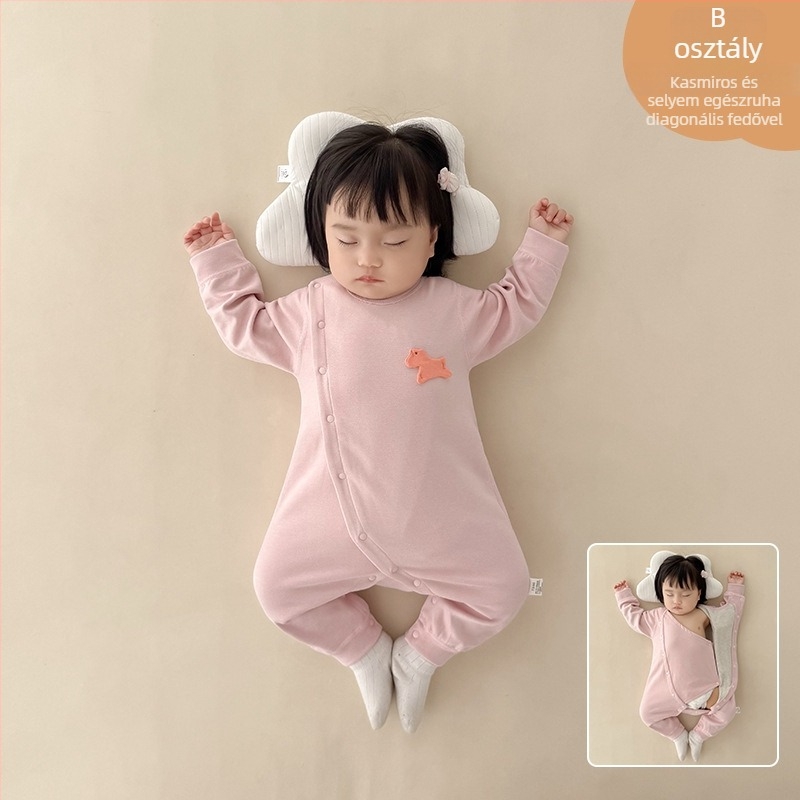 Baba overál őszi–téli szezonra, vastag anyag, 100% egyéb anyag, hosszú ujjú, kapucni nélküli, uniszex