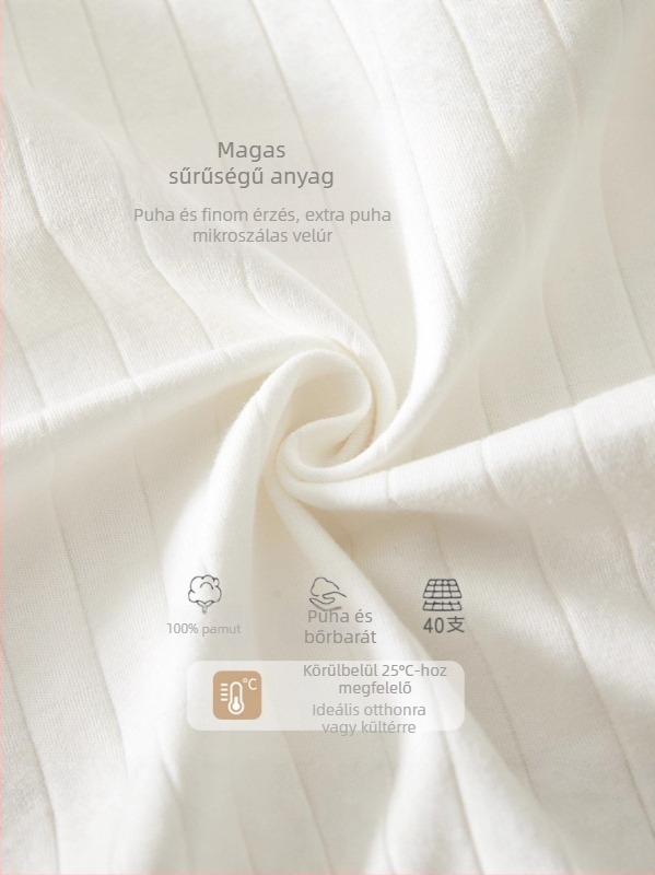 Jingqi Pamut baba body, hosszú ujjú, tavasz–ősz, újszülött, uniszex