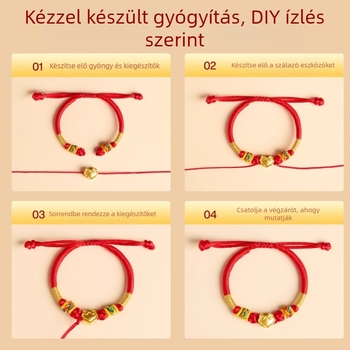 DIY fonott karkötő gyerekeknek — kézzel kötött kötél, nemzeti stílus, tél 2025, tömeges csomagolás