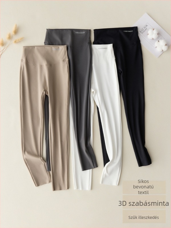 Lányoknak szóló, magas derekú koreai stílusú jóga nadrág gyermekeknek, hosszú, tavasz-ősz, 75% nylon és 25% spandex