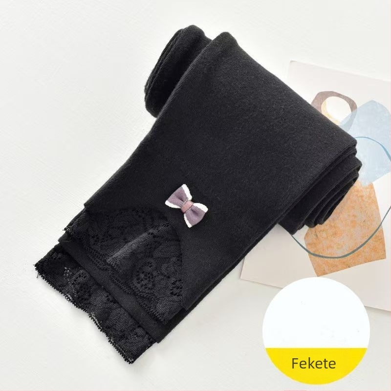 Lányoknak való leggings tavasz–ősz szezonra, vékony szabás, lazább stílus, középmagas derekú, 100% poliészter, 3–8 éves gyermekeknek