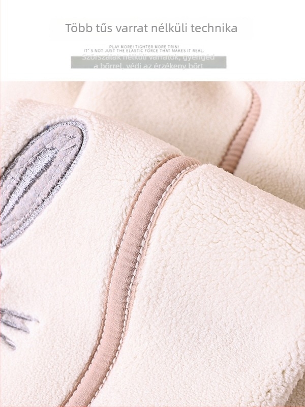 Kislányok téli fleece-béléses leggings, 92% pamut, középmagas derék, 3–8 évesek