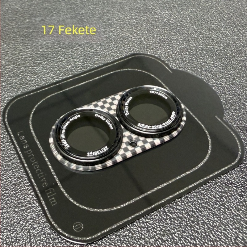 Kevlar lencsefilm iPhone 17 Pro Maxhoz — edzett üveg, Anti‑reflexiós, Anti‑ujjlenyomat, HD átláthatóság