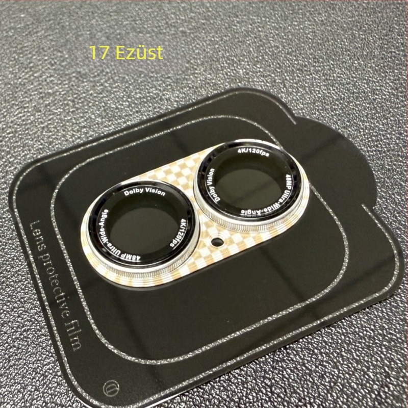 Kevlar lencsefilm iPhone 17 Pro Maxhoz — edzett üveg, Anti‑reflexiós, Anti‑ujjlenyomat, HD átláthatóság
