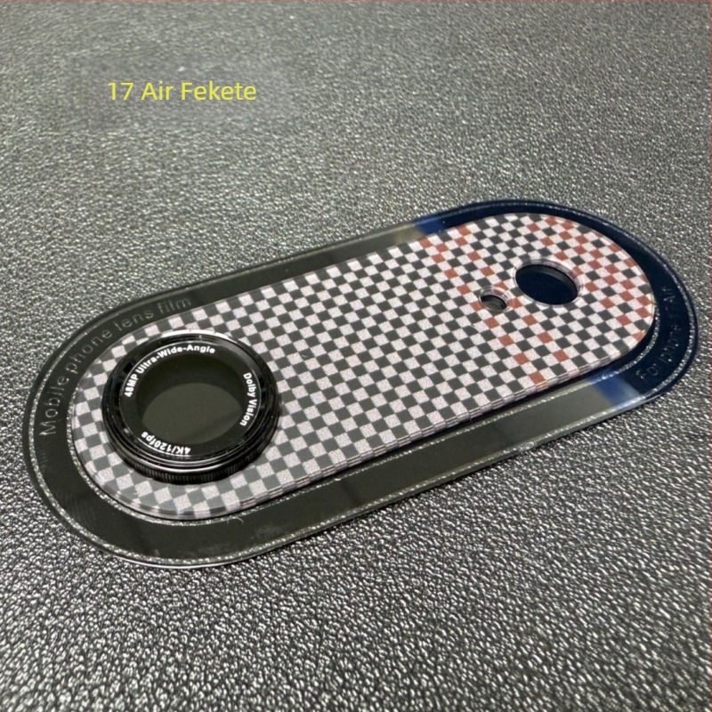 Kevlar lencsefilm iPhone 17 Pro Maxhoz — edzett üveg, Anti‑reflexiós, Anti‑ujjlenyomat, HD átláthatóság