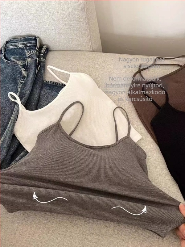 Orange Peel női sling felső, karcsú változat, normál hossz, viszkóz (rayon) anyag