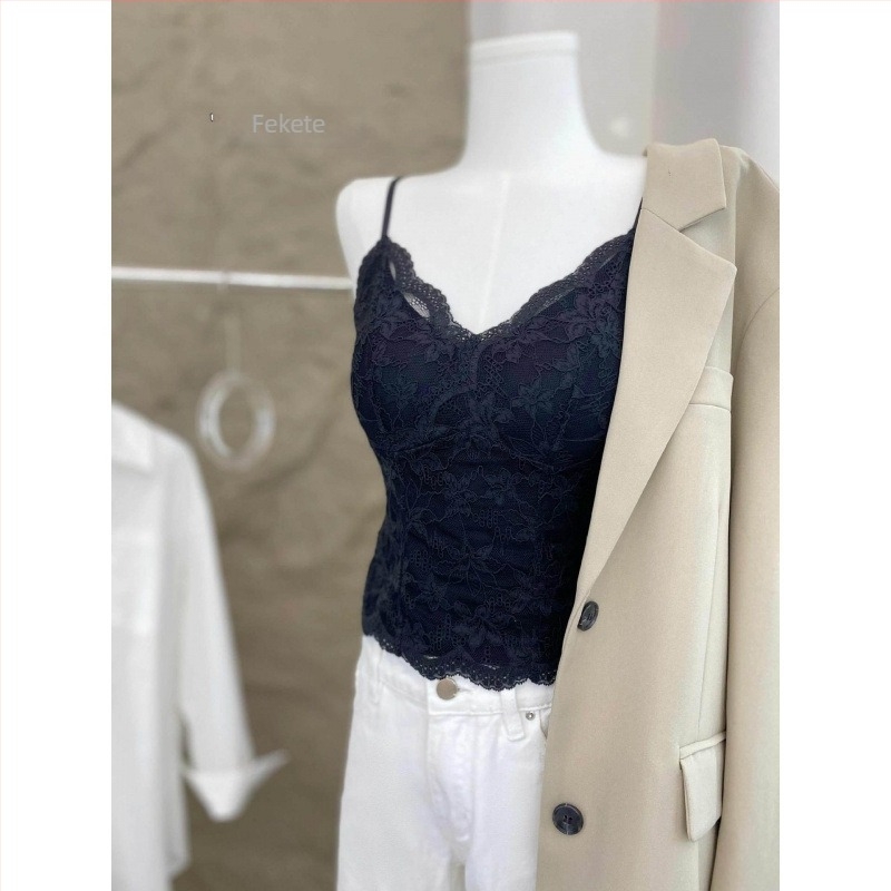 Edisa 6099 Finom csipkés belső fehérnemű, karcsúsító hatás, push-up, sokoldalú camisole felső
