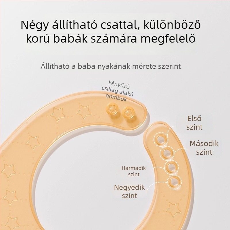 Szilikon etető kendő – élelmiszer-minőségű szilikon, vízálló és szennyeződés-ellenálló, Star Emperor, csecsemőknek és kisgyermekeknek, Biztonsági osztály A