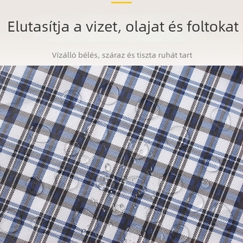Felnőtt evési bib, vízálló tarpaulin anyag, poliészter, uniszex, csíkos vagy pöttyös minta