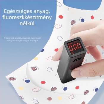 Egyszer használatos nyálkendő gyerekeknek, anti-szivárgás dupla abszorpciós réteggel, 30 darab, nem szőtt anyag