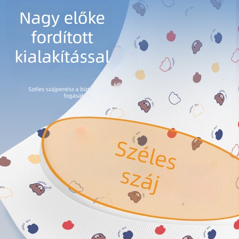 Egyszer használatos nyálkendő gyerekeknek, anti-szivárgás dupla abszorpciós réteggel, 30 darab, nem szőtt anyag
