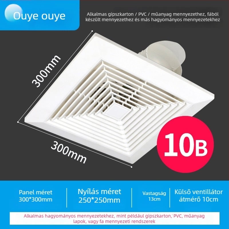 Ono 900-5 szellőztető ventilátor, függesztett telepítés, 220V, 30/40W
