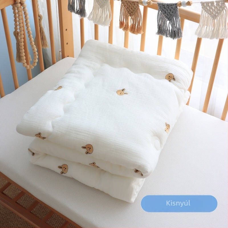 Baba takaró, 100% pamut, 800–1000 g, újszülötteknek, négy évszakos, koreai hímzés