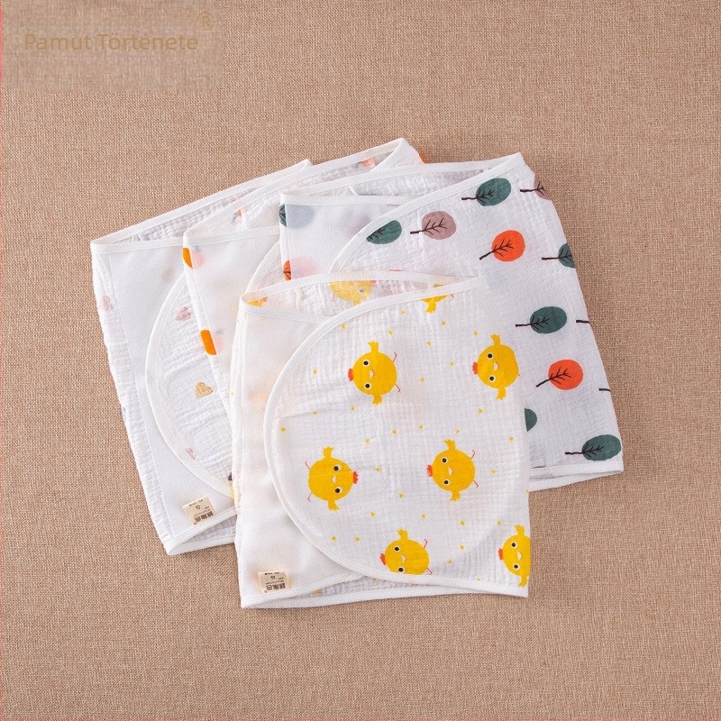100% pamut babaölelő kendő – Cotton Fable, Cartoon mintával, nyár–tavasz–ősz időszakokra, 1–3 éveseknek