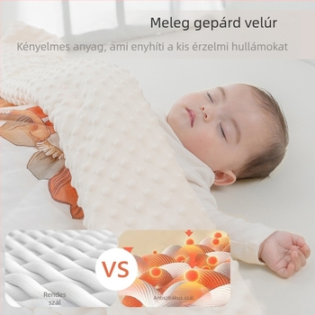 Baba pléd bambuszrostból, 4 évszakos, lágy és bőrbarát, 100–120 g