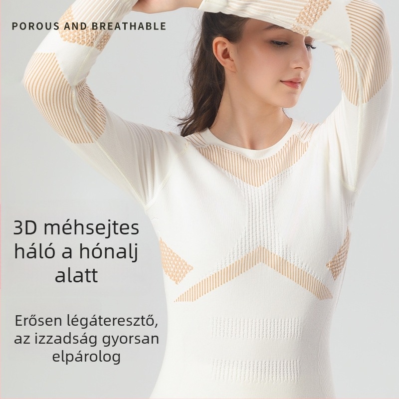 Női Merinógyapjú síruha — gyors száradás, nedvszívó, légáteresztő, varrat nélküli öltözet síelésre