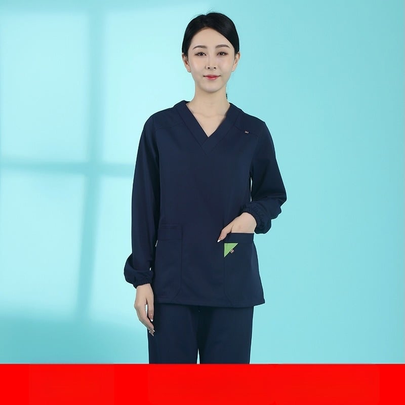 Fogászati/orvosi scrub készlet | uniszex, nedvesség-elvezető, 3/4-es nadrág, rövid ujjú, poliészter 95%+