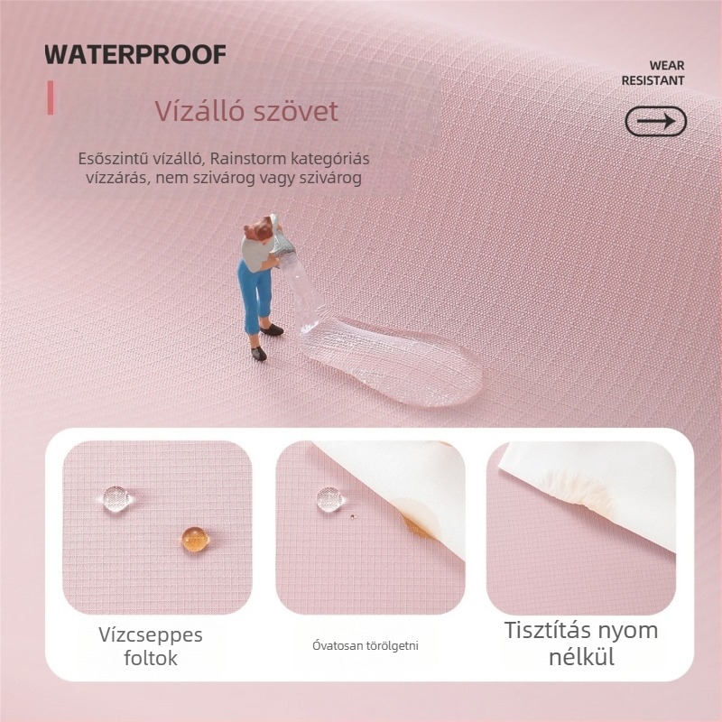 Gyerekeknek szóló szabadtéri kabát kapucnival, vízálló 1000 mm, szélálló és meleg, 100% poliészter