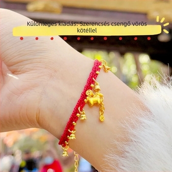 Dongmei kötél karkötő, kínai stílus, unisex, kézzel kötött
