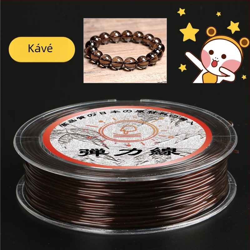 TPU karkötő elasztikus zsinór — kopásálló, DIY gyöngy készítéséhez, Pick crystal márka, Nobleman minta, 2025 tavasz